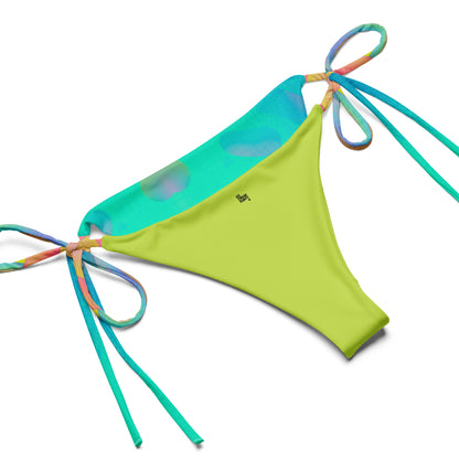 Cosmic Highway All-over print recycled string bikini