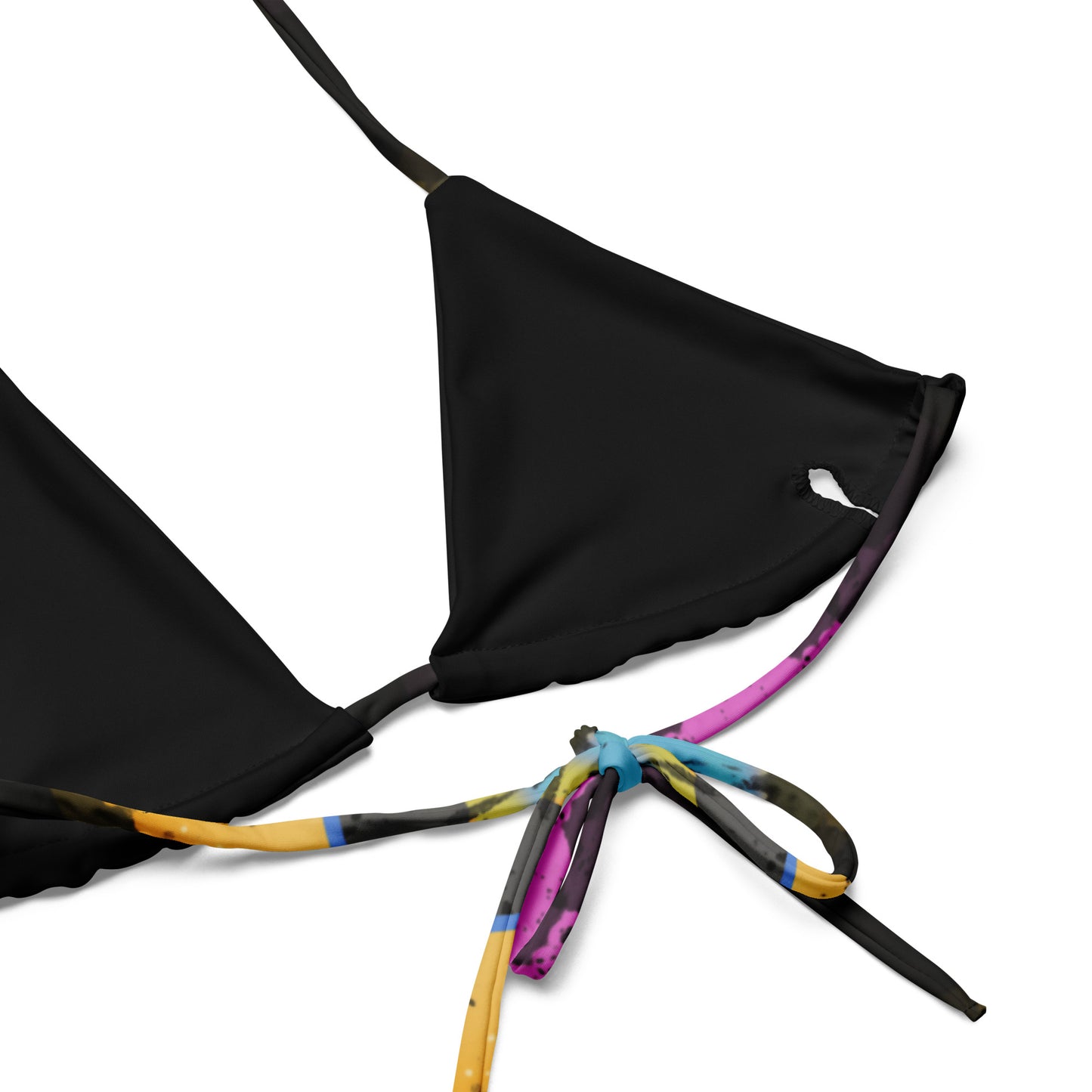 Berry Nebula All-over print recycled string bikini
