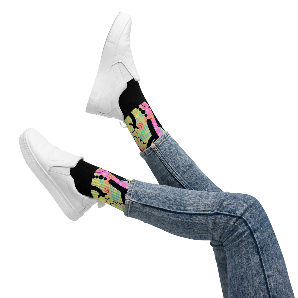 Dancing People (Lime) Socks